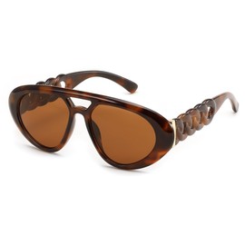 FEISEDY Retro Trendy Avaitor Sunglasses for Women Men Vintage 70s 80s Sunglasses Shades B0207