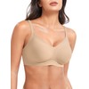 YEOREO Women Push Up No Underwire Bra Full Coverage V