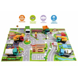 Big Daddy Full Size Medium Duty Dump Truck and Excavator Construction Toy Set