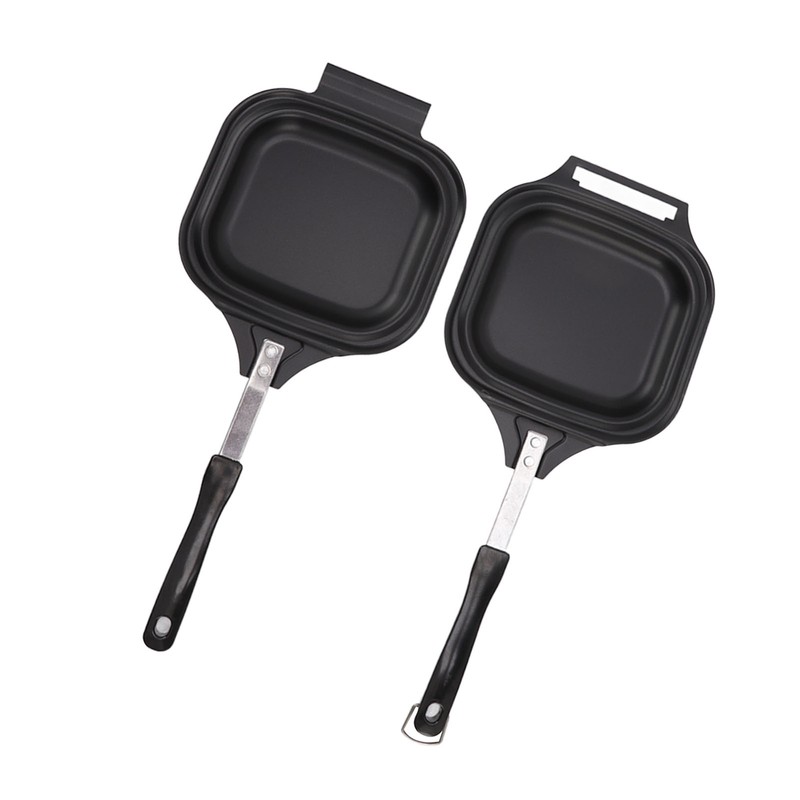 Frying Pan Even Heating Easy Cleaning Double Sided Iron Pancake