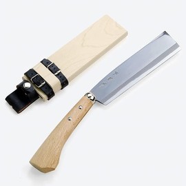 Lower Back Machete Fire Personality Machete East 周作 Mayo Celebration Tosa "Finest" Lower Back Machete Double-edged Blue Paper Steel 210 mm (machete, Machete)