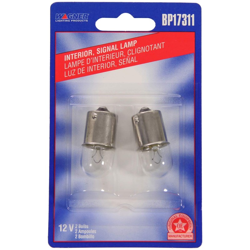 Wagner Lighting BP17311 Standard Multi-Purpose Light Bulb Card of 2
