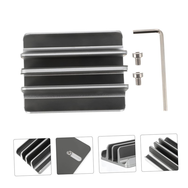 Angoily Aluminum Vertical Laptop Stand Desktop Holder for Laptops and