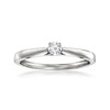 Ross-Simons 0.10 Carat Lab-Grown Diamond Solitaire Ring in Sterling Silver.