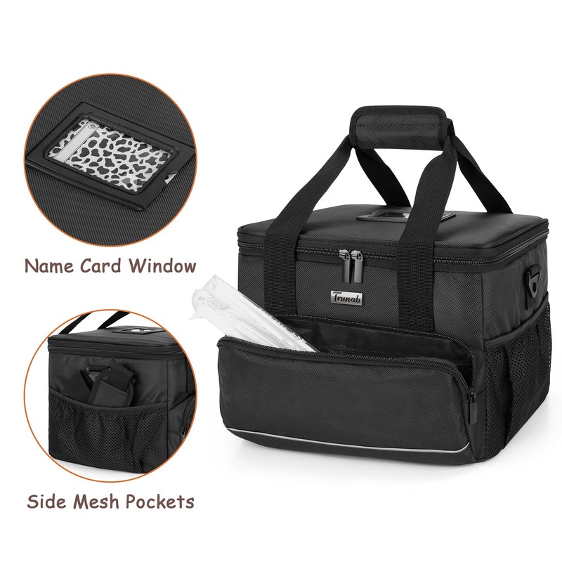 Trunab Reusable 6 Cups Drink Carrier for Delivery with Adjustable