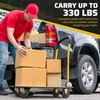Upgraded Foldable Push Cart Dolly | 330 lbs. Capacity Moving