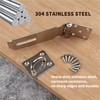 QOOSIKICC Padlock Hasp Kit, Deadbolt Lock Hasp with Padlock &