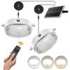 UPONUN Solar Ceiling Lights 2 Pack, Daytime Available 3200K/4000K/6000K Dimmable