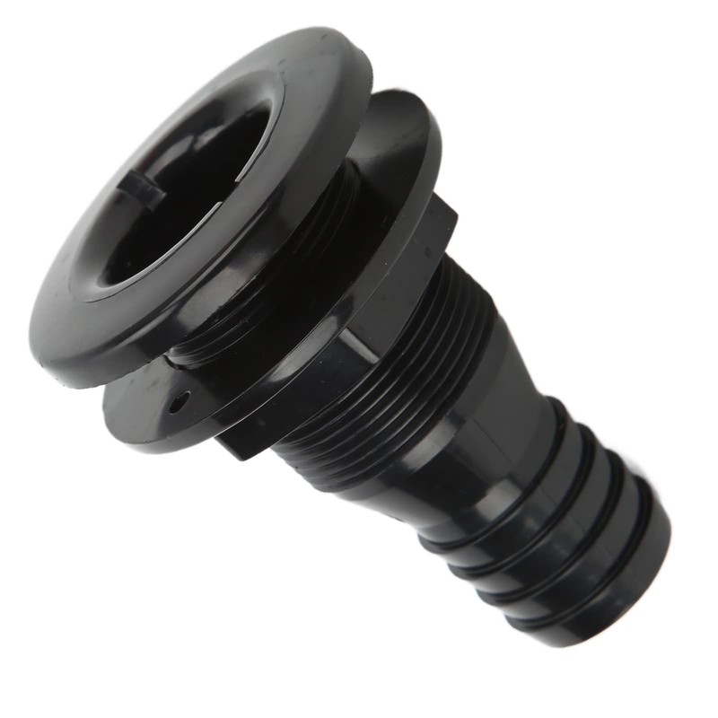 Thru Hull Fitting, 1‑1/4in Plastic Marine Thru Hull Exhaust Fittings