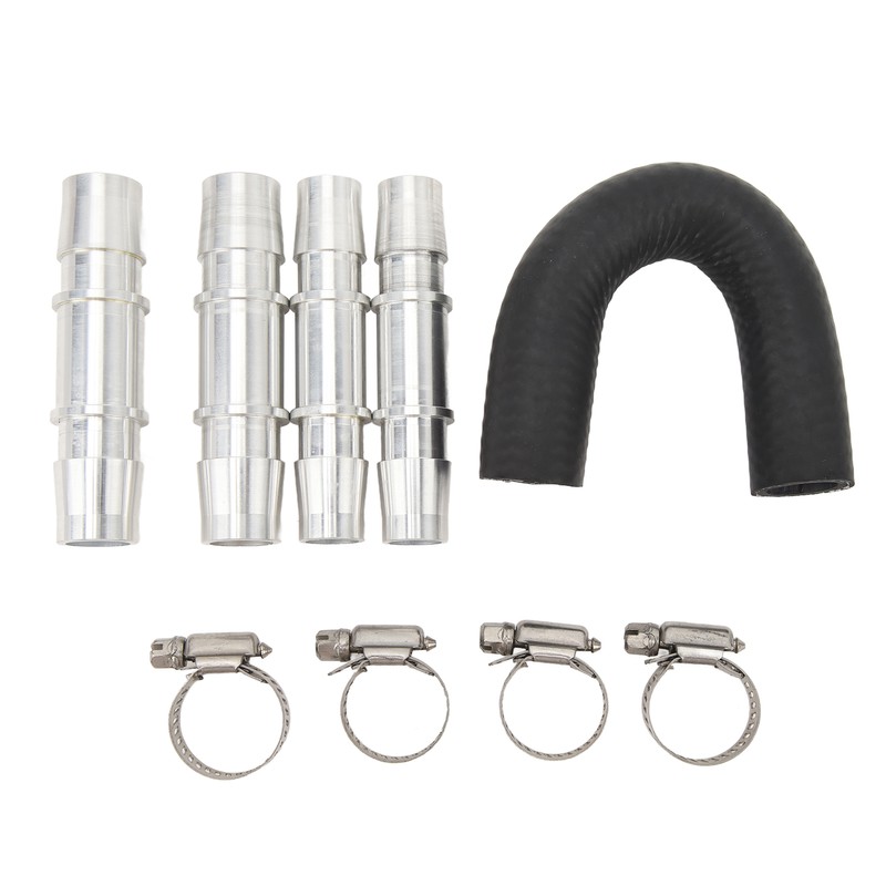 Engine Heater Core Bypass Kit 5/8in 3/4in Hose Fitting Aluminum