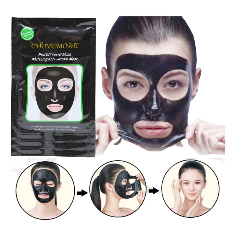 Cuidado Facial Mascarilla Negra Carbon Activdos Puntos Negro