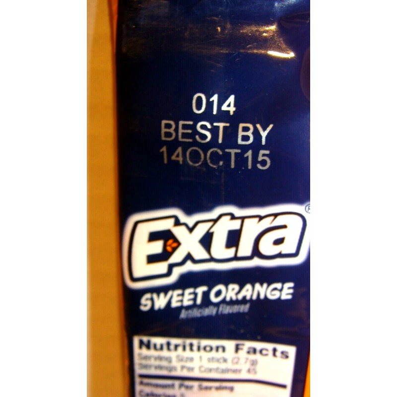 EXTRA Gum Sweet Orange (3 Packs) Discontinued Rare!! *collectible EXP2015