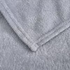 BYNZZUR Fleece Bed Blankets Queen Size Grey - Soft Lightweight