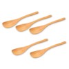 J-kitchens Wooden Natural Dessert Spoon Set of 5 14.6x2.6cm
