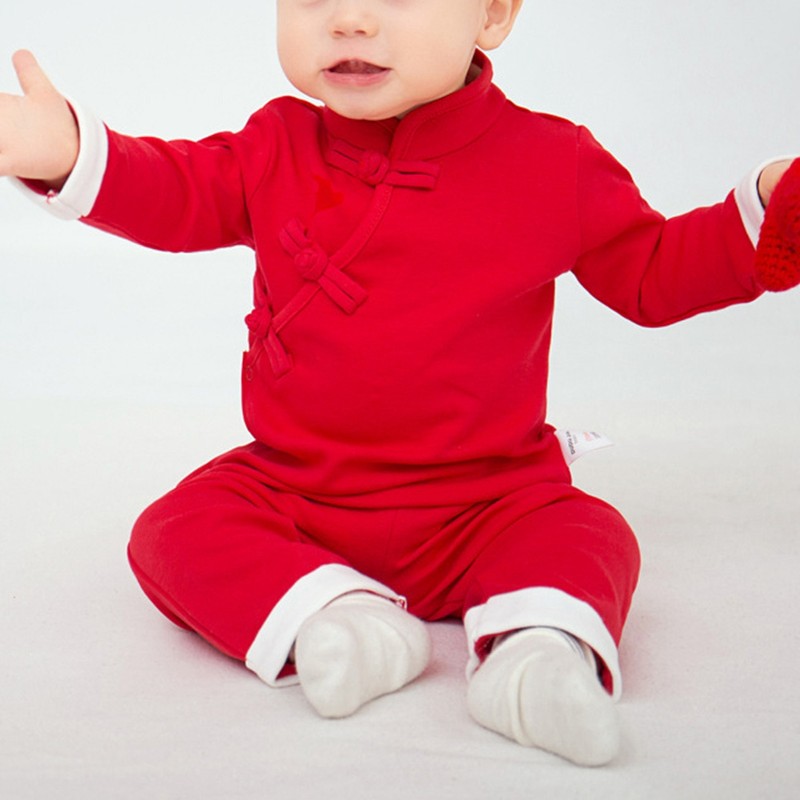 2Pcs/Set Chinese Style Stylish Baby Suit Long Sleeve Infant New