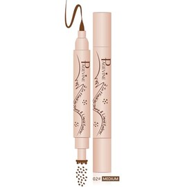 Freckle Pen & Eyeliner 2 in 1 - Waterproof Natural Freckle Pen and Liquid Eye Line Pen for Everyday and Festival Makeup, 24h Durable Skin-Friendly - 2.0 Medium