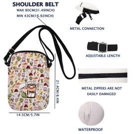 VAMSII Crossbody Bag Movie Merch Gift Carl And Ellie Inspired Gift (Up CB)