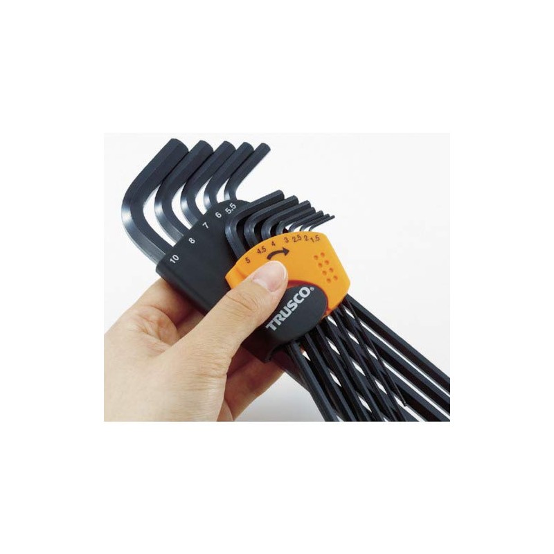 TRUSCO TRR-190 Hex Key Wrench Standard Type 0.75 inches (19.0