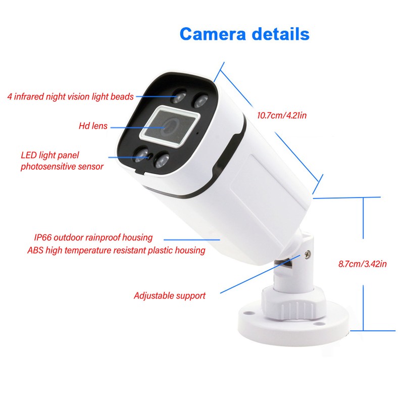 WiFi Wireless Camera 2MP HD Dual Light Full Color Multi
