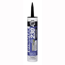 DAP Dynaflex 230 Premium Elastomeric Sealant, Black, 10.1 Oz, 12 Pack (7079818280)