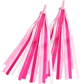 1Pair Bike Streamers,Micro Bike Scooter Ribbons Tassels for Girls Accessories Kids,Bicycle Grips Ribbon Decorations for Children Girls Boys Easy Installation Bike's Handlebars Rainbow beauty Accessory