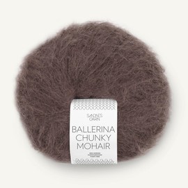 SANDNES GARN Ballerina Chunky Mohair – Colour: Mørk Sjokolade (3880) – 50 g/Approx. 135 m Wool