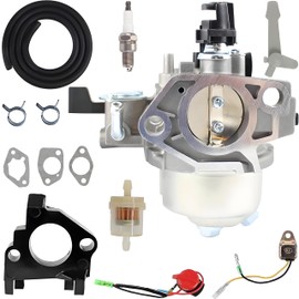 GX390 Carburetor Tune Up Kit Replacement for Honda GX340 GX390 GX 390 Harbor Freight Predator 420cc 301cc 13HP 11HP Generator Lawnmower Engine Carb Replaces 16100-ZF6-V00 16100-ZF6-V01