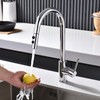 TIORIY Metal Kitchen Sink Faucet Head Replacement, Chrome Kitchen Faucet