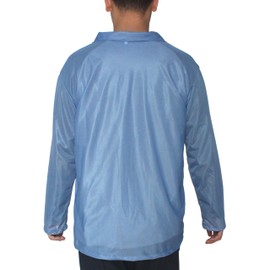 ESD Jacket with Snap Cuff – Level 3 Certified Anti-Static Smock for Men & Women - Lightweight Protective Workwear for Electronics & Labs, (3X-Large, Light Blue)