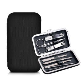 TESECU Manicure Set Professional Nail Clipper Kit-8 Pieces Stainless Steel Manicure Kit