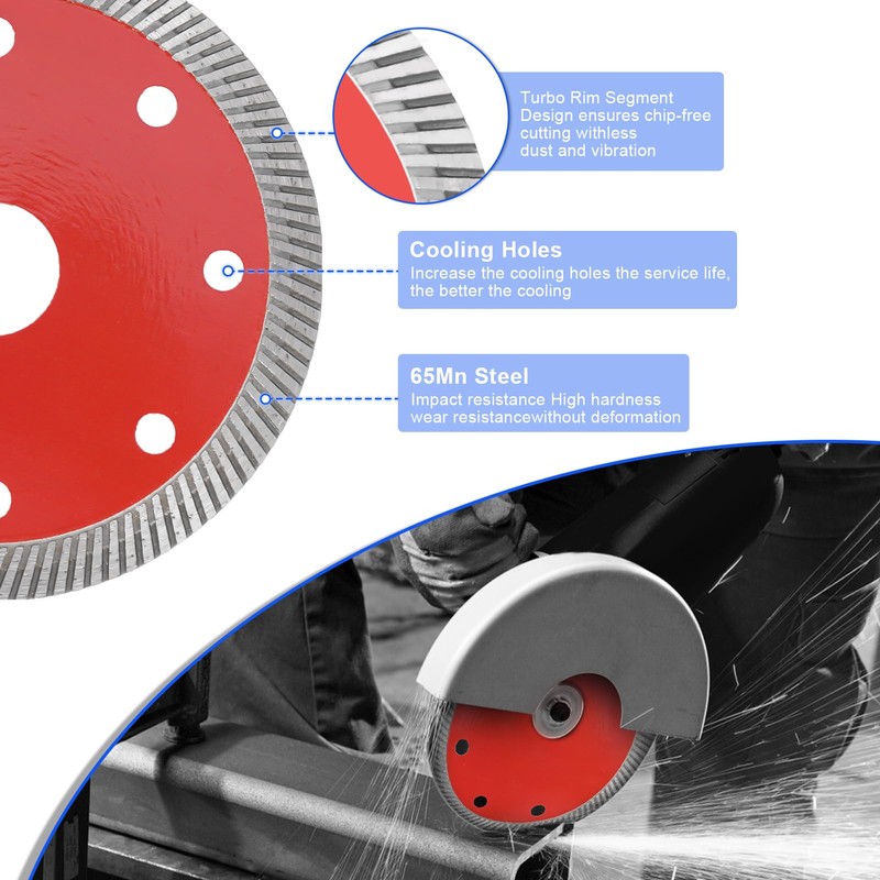 Angle Grinder Stand Set, 6pcs for Tile 45° Chamfer Cutting,