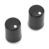 Aramox 2pcs Car Seat Heater Switch Knob, Rotary, Black, Manual