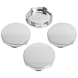 KitsPro 2.6Inch 65MM Wheel Center Caps for Ford Expedition Explorer Ranger F150 Rim Hub Caps FL34 1A096, Pack of 4 (Chrome, Outer 65MM, Inner 61MM)