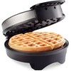Belgian Waffle Maker- Non-Stick 7" Waffler Iron w Adjustable Browning