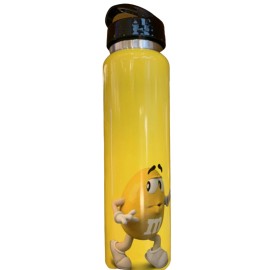 M&M's World Yellow Characters Flip Lid Bottle 25oz New with Tag