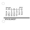 AT-A-GLANCE Daily Desk Calendar Refill, January 2019 - December 2019,