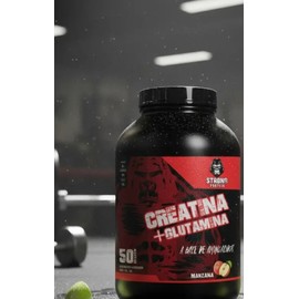 Creatina  Glutamina 1 Kg Strong Protein 50servicios
