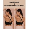 Buauty U Neck Sports Bra for Women, Adjustable Thin Straps