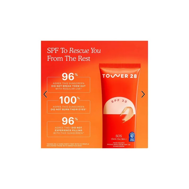 Tower 28 Beauty Sos Faceguard Spf 30 Mineral Sunscreen 50ml