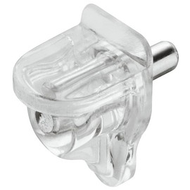 JAM2DAY 12 x Shelf Support Studs Pegs for 3mm Hole - Strong 60kg Load Capacity (3mm Clear with Steel Peg)