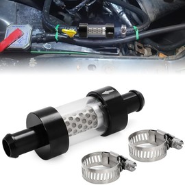Alpha Rider 5/8" Universal Filter Inline Heater Core Coolant Filter and Inspection System Stainless Steel Filter Mesh Matching Fixture…