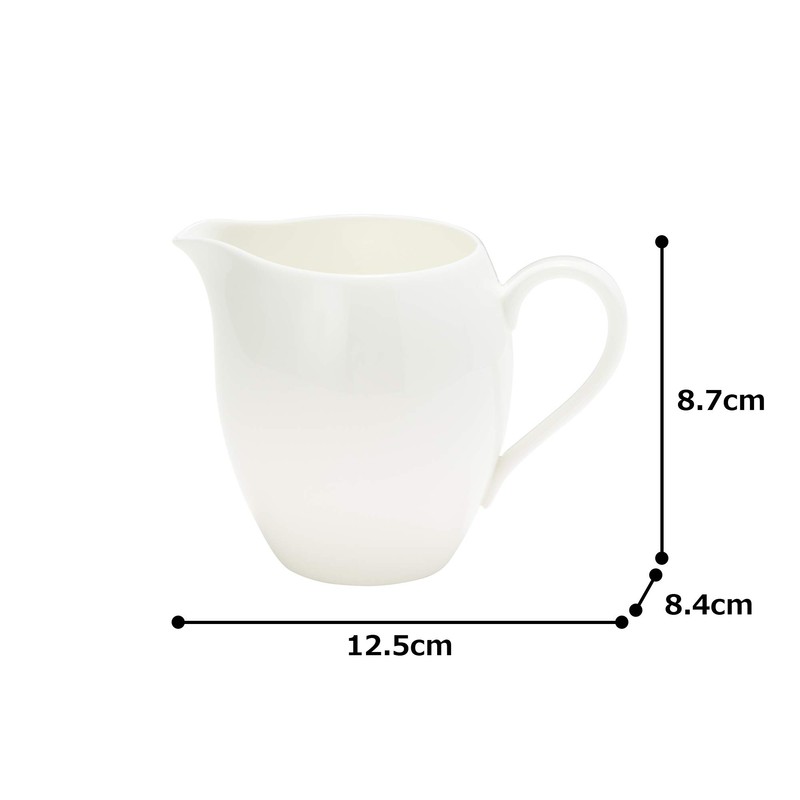 Narumi 51326-4637 Creamer Styles Cool Coupe, White, 12.1 fl oz