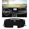 BIBLOZ Dash Cover for Toyota Sienna 2021-2025 Accessories Black Flannel
