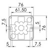 Wiska 10111273 Combi 108 BK 3-221-413 Combi 108 Junction Box,