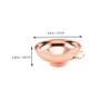 Ciieeo 3 pcs Rose Gold Stainless Steel Wide Funnel for