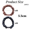 Silk Skinny Scrunchies Set 20 PCS Hair Ties Elastics Satin