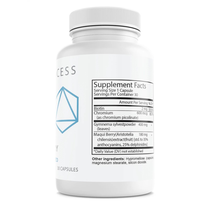 MD Process Glucoberry Gluco Berry Dietary Supplement 30 Capsules