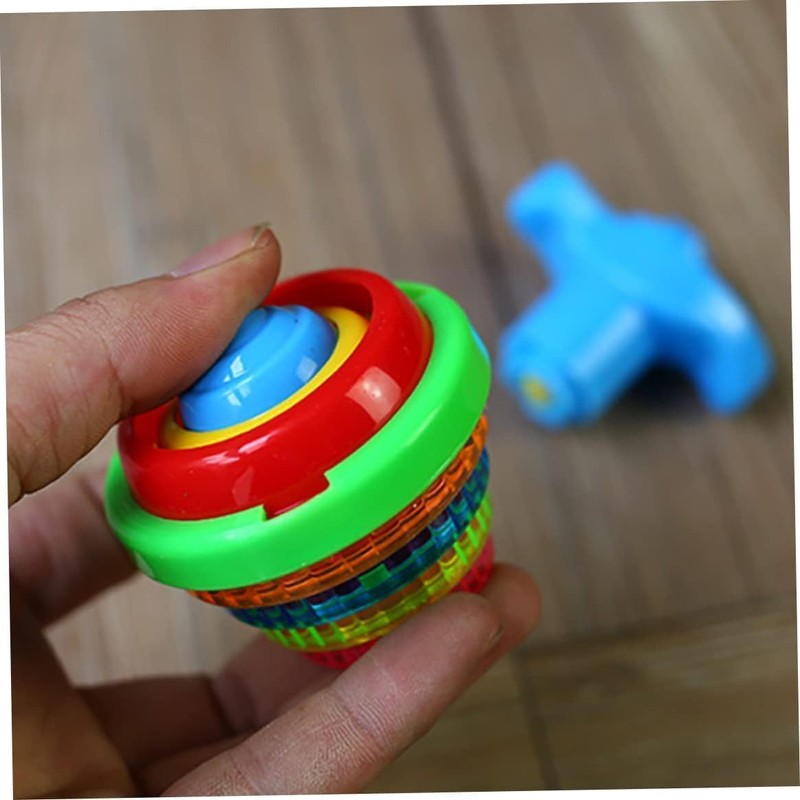 1Pc Multicolour Spinning Top Light up Flashing Spinning Tops Gyroscope