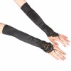 Unbranded Fingerless Long Gloves Elbow Length Satin Gloves Opera Evening