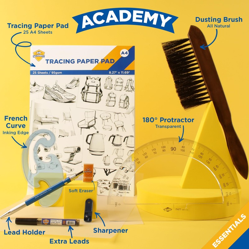 ALVIN Academy Drafting, Drawing and Design Essentials Kit | 13